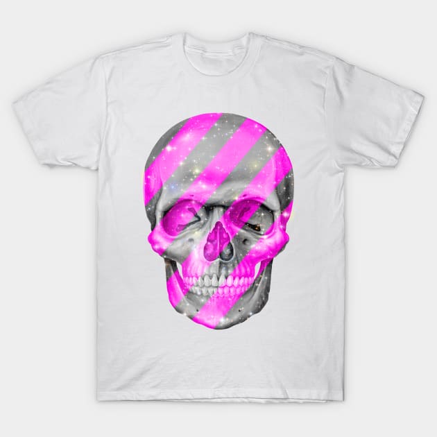 Pink Bling Skull T-Shirt by MindDrip